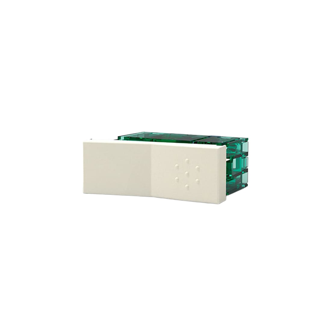 TIMBRE PULSADOR SIMPLE (CON BAJADA) 10A 220V BLANCO (1 MODULO) CAMBRE