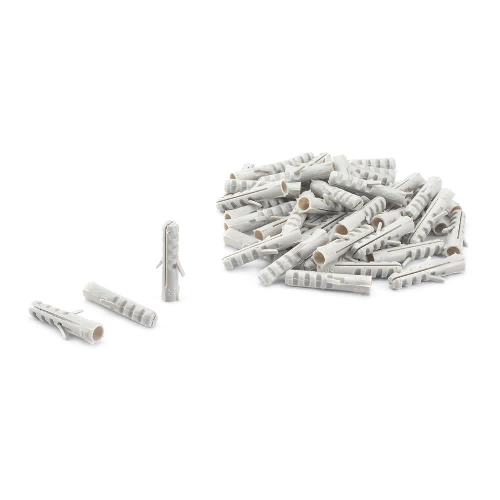 TARUGO DE NYLON MODELO S6 JUEGO DE 50 UNIDADES EN COLOR GRIS FISCHER