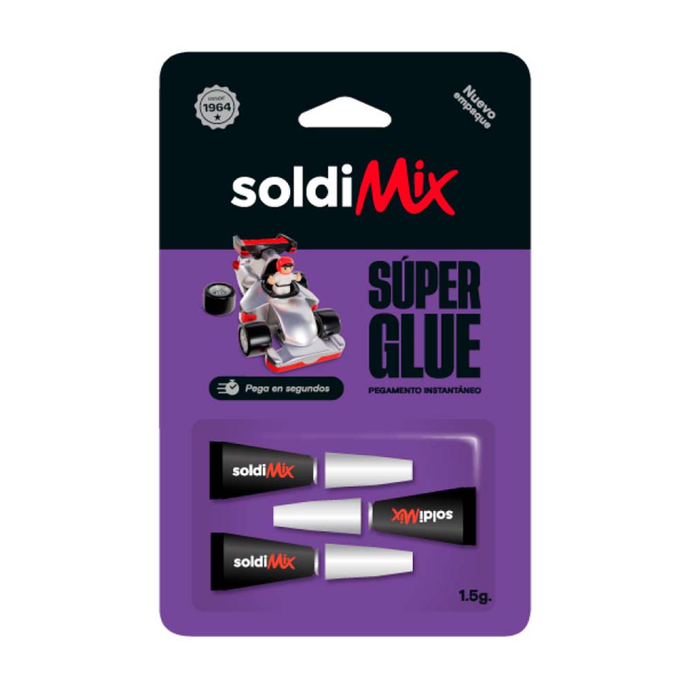 PEGAMENTO INSTANTANEO 0.5 GRAMOS X3 UNIDADES SOLDIMIX1