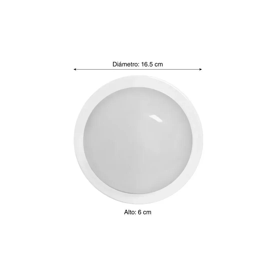 APLIQUE LED REDONDO TORTUGA BLANCO 15W LIGHTECH2