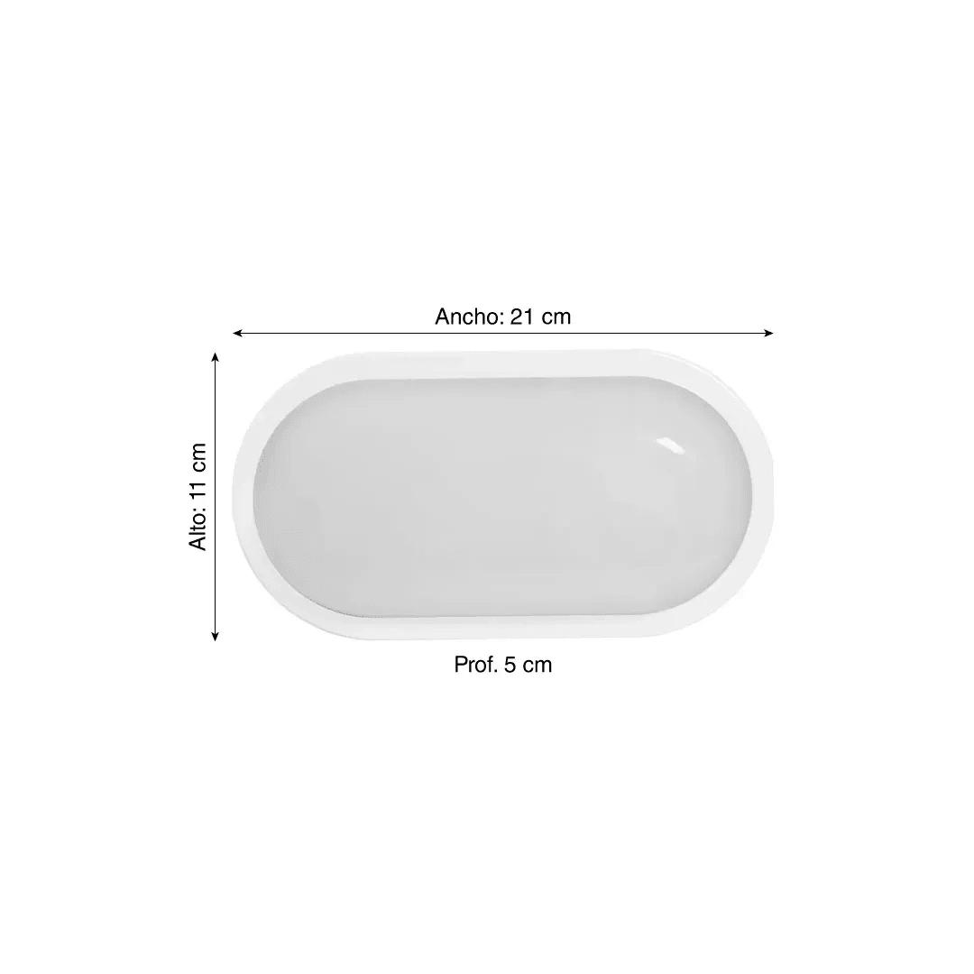 APLIQUE TORTUGA LED OVALADO BLANCO 15W 3CCT LIGHTECH2