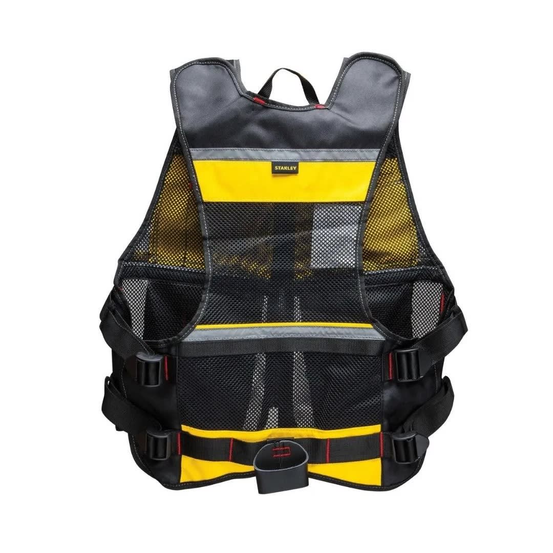 CHALECO DE TRABAJO MODELO FMST530201 NEGRO REFLECTIVO STANLEY1