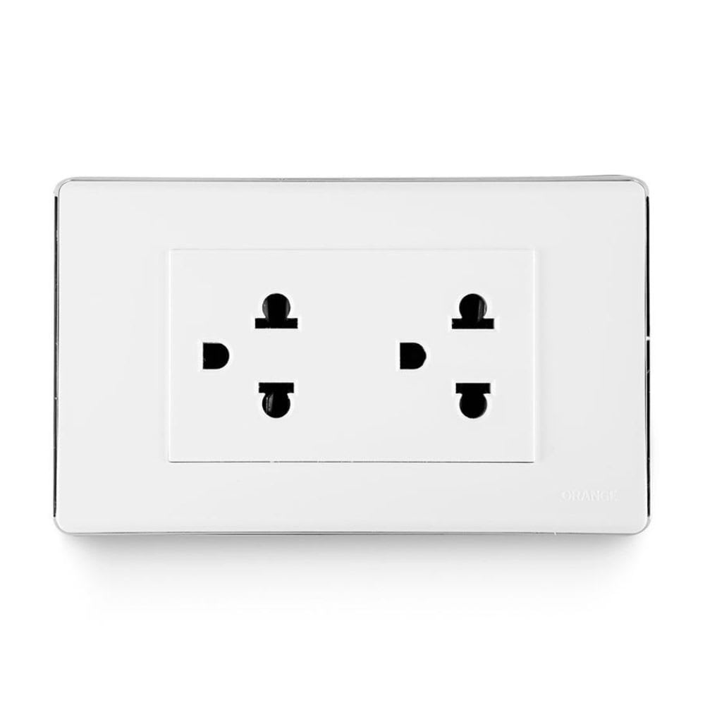 TOMACORRIENTE UNIVERSAL DOBLE L/T DECO ORANGE1