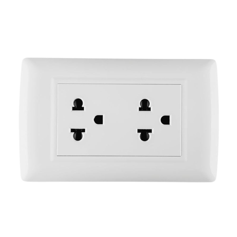 TOMACORRIENTE UNIVERSAL DOBLE - BASIC ORANGE