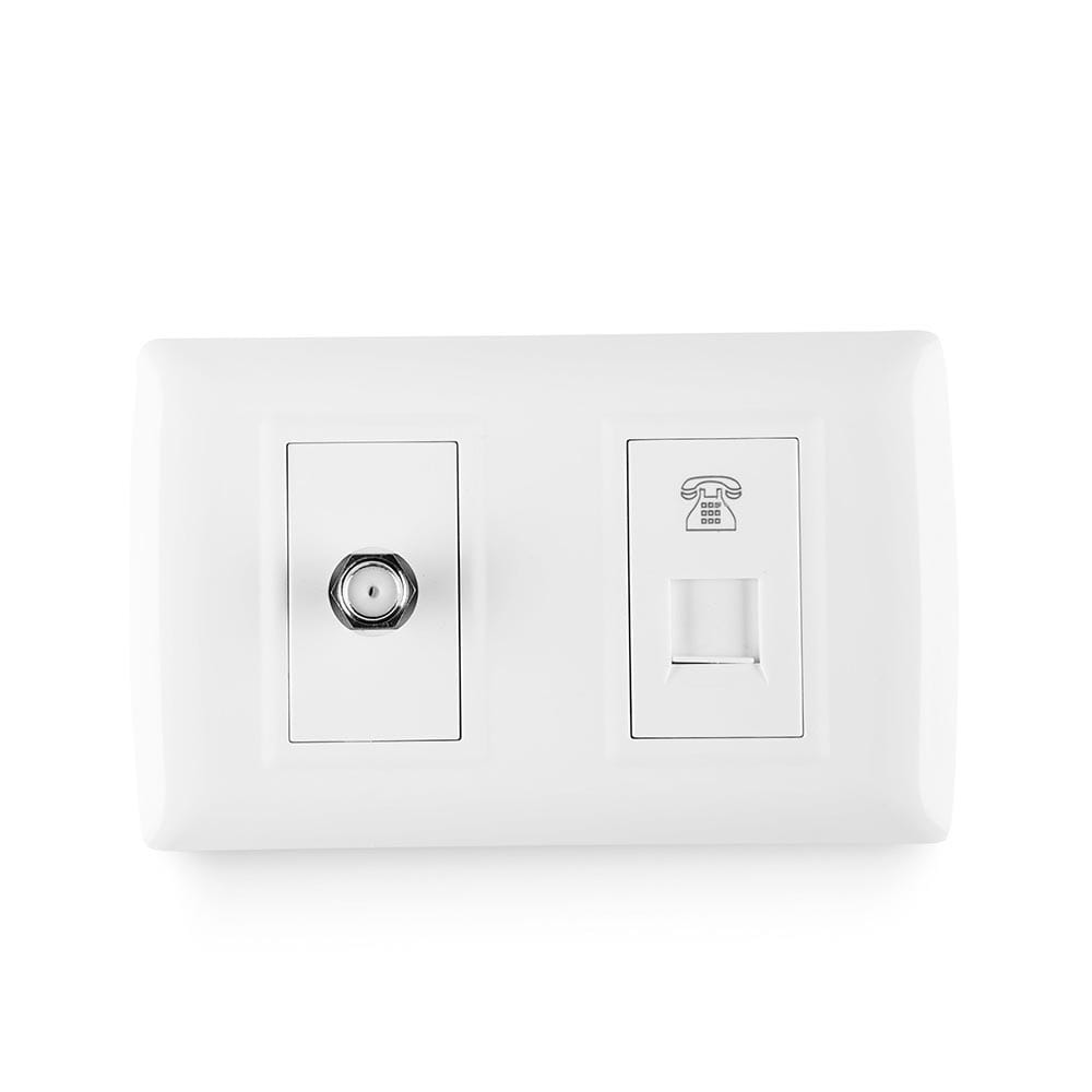 TOMA TELEFONICA + COAXIAL - BASIC ORANGE1