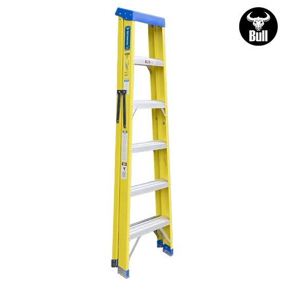 ESCALERA FIBRA SIMPLE ACCESO 6 PASOS 113KG 1.83M FTS113-6I AMERICAN BULL1