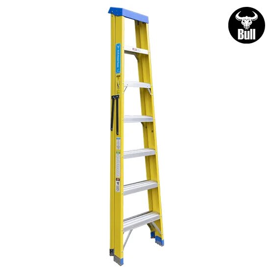 ESCALERA FIBRA SIMPLE ACCESO 7 PASOS 113KG 2.13M FTS113-7I AMERICAN BULL1