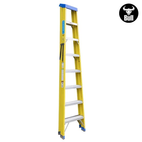 ESCALERA FIBRA SIMPLE ACCESO 8 PASOS 113KG 2.44M FTS113-8I AMERICAN BULL3