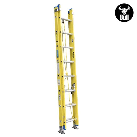ESCALERA FIBRA TELESCOPICA 16 PASOS 102KG 4.14M FTT102-16II AMERICAN BULL4