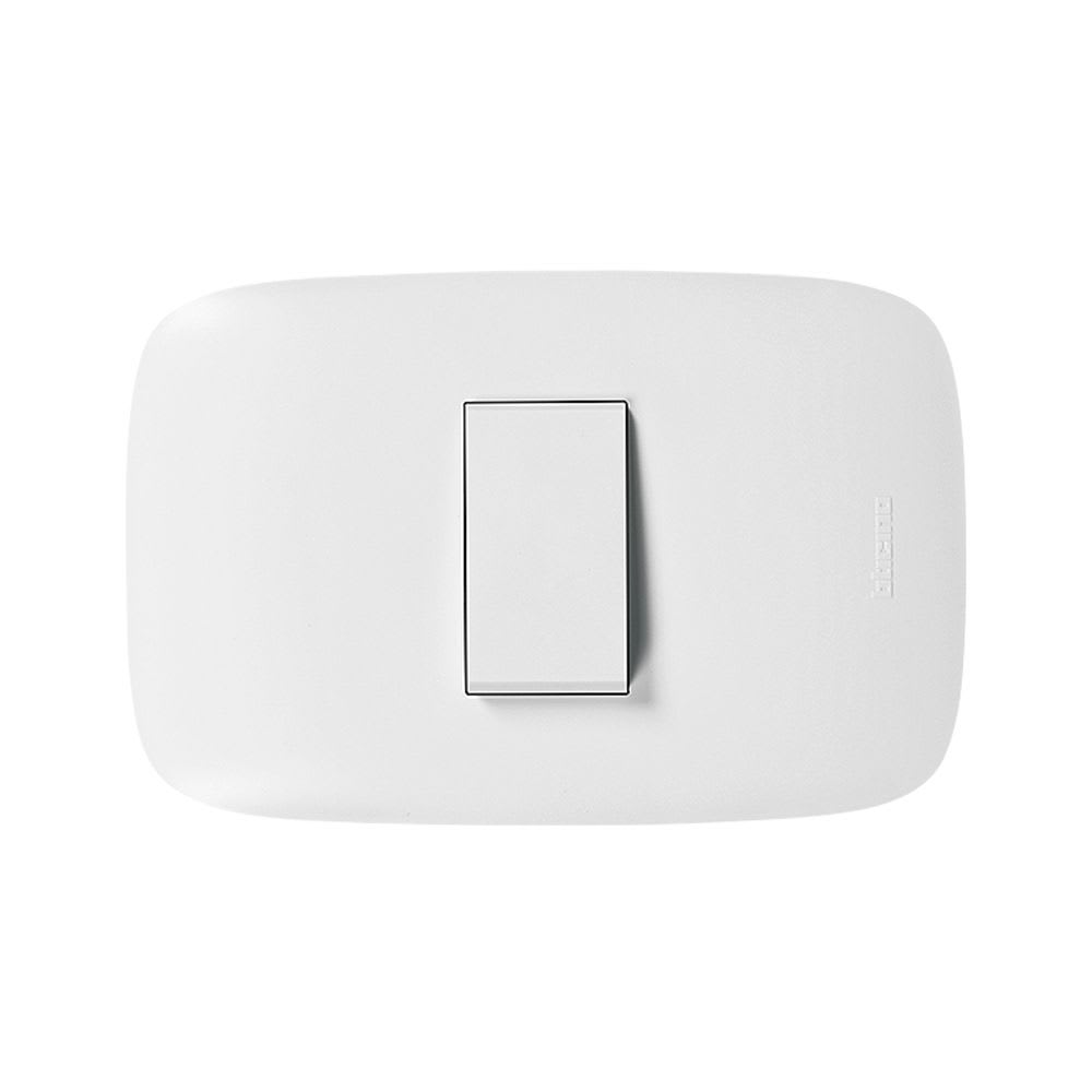 INTERRUPTOR SIMPLE 10A 250V 3 VIAS BLANCO DOMINO SENCIA AP1101 BTICINO1