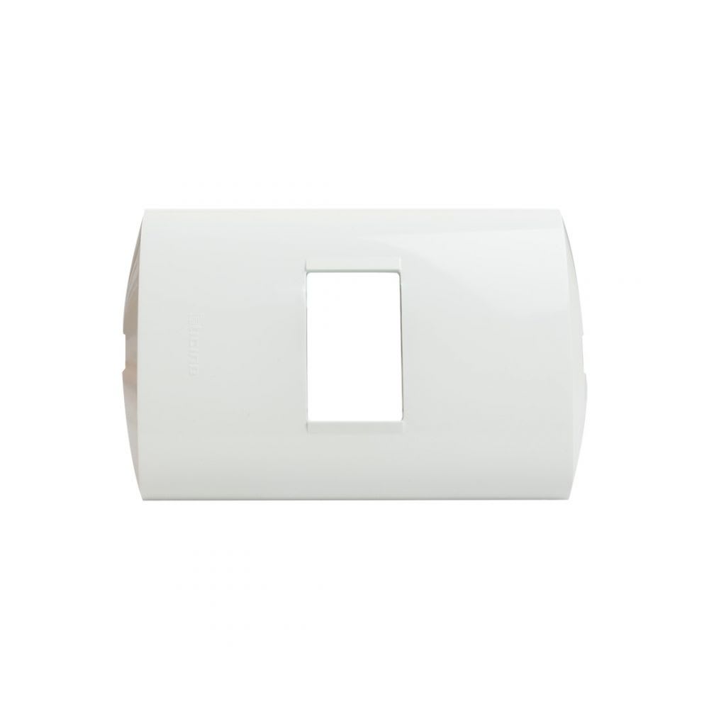 PLACA DE 1 MODULO C/SOPORTE BLANCO MODUS STYLE AE5S1EB BTICINO1