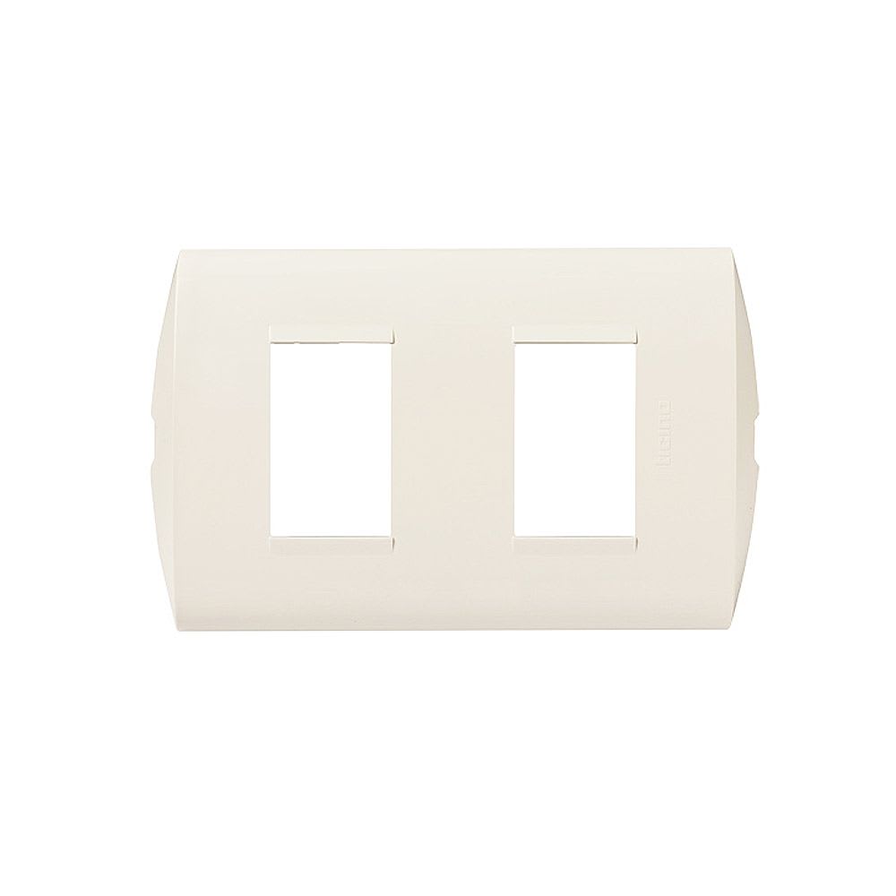 PLACA DE 2 MODULOS C/SOPORTE MARFIL MODUS STYLE AE5S2EM BTICINO1