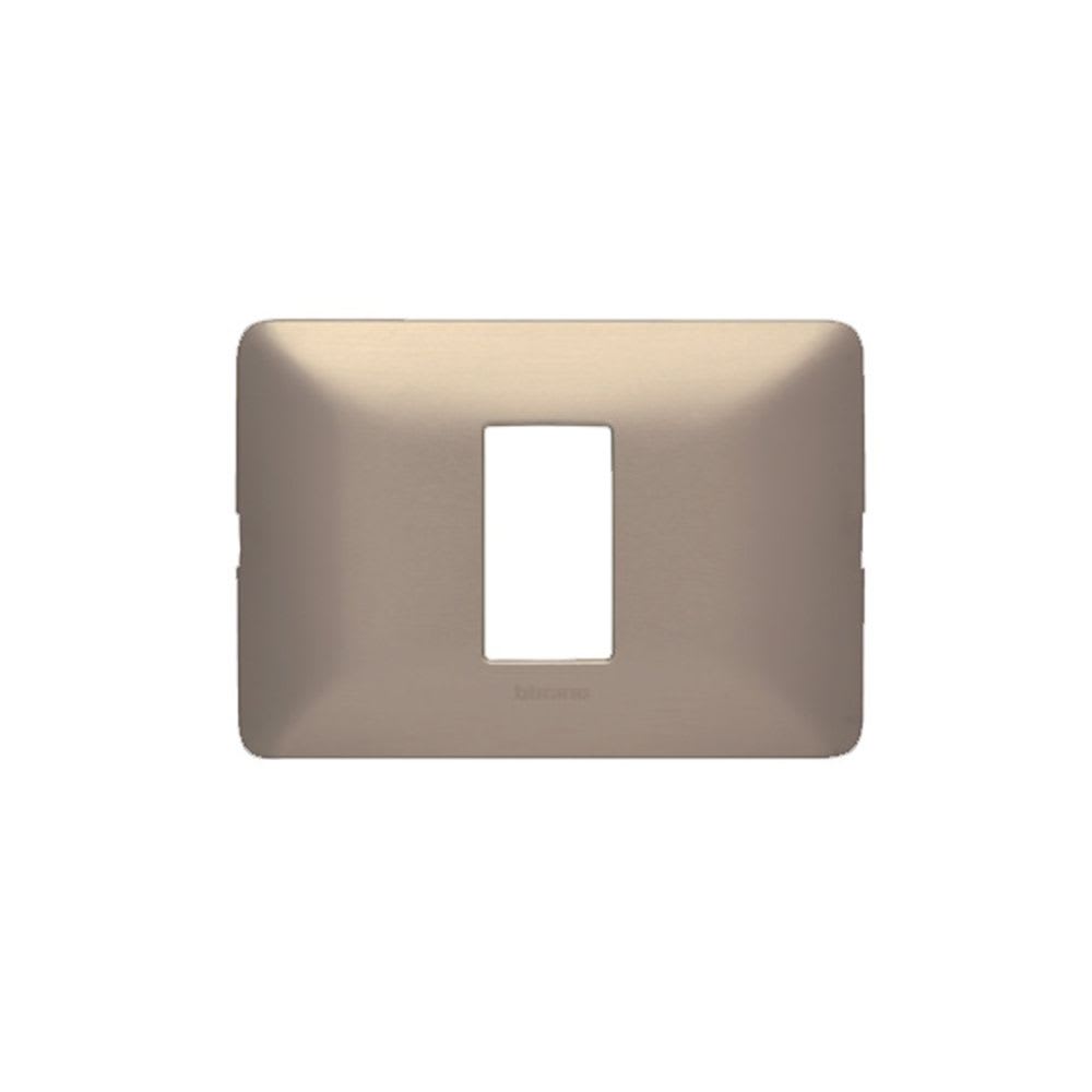PLACA DE ALUMINIO 1 MODULO CHAMPAGNE MATIX AM503SM1CH BTICINO1