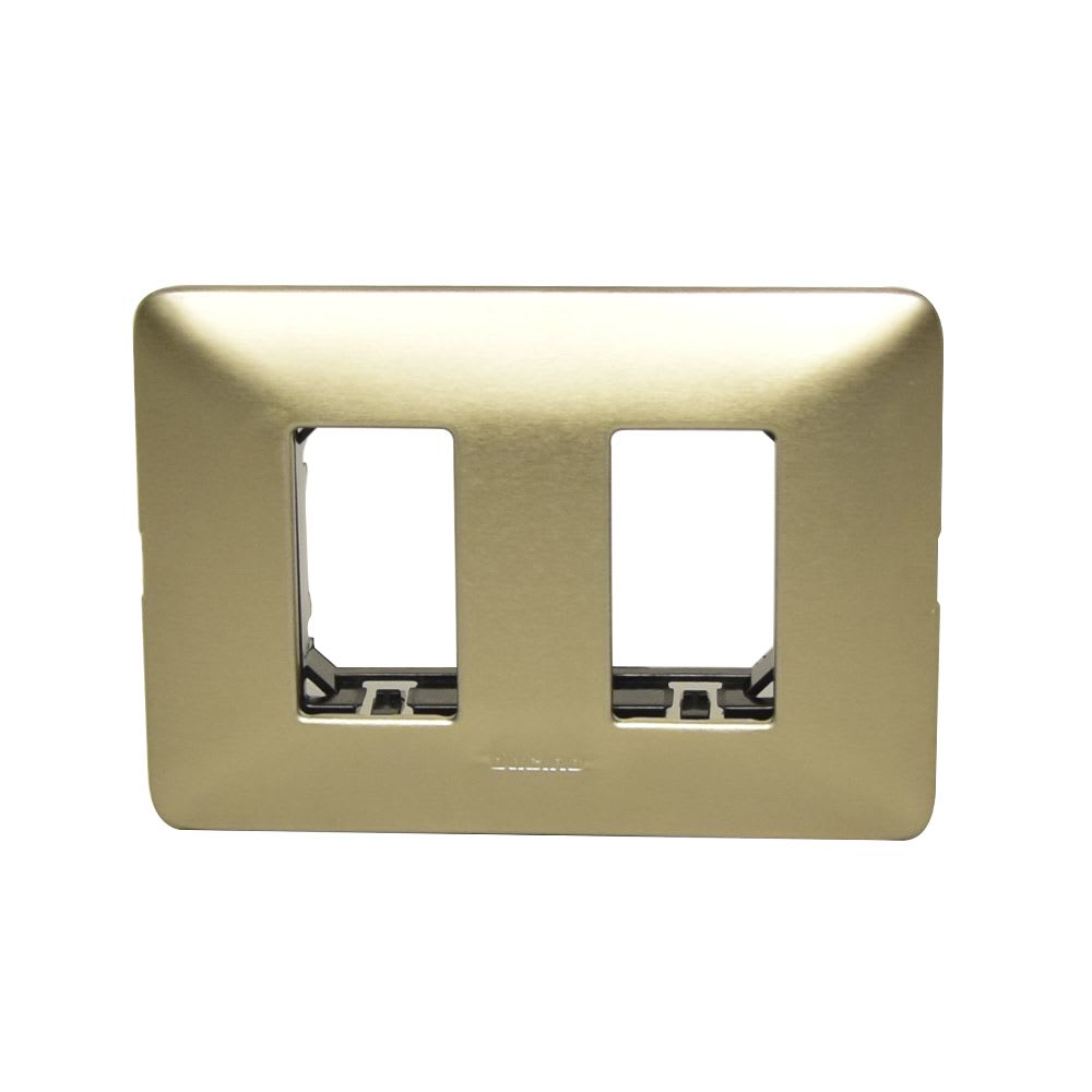 PLACA DE ALUMINIO 2 MODULOS NATURAL MATIX AM503SM2AL BTICINO