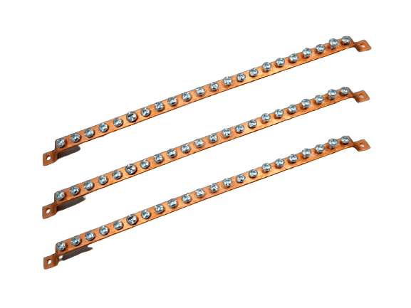 BORNERAS 3 PINES DE COBRE ELECTROLITICO METELIA2