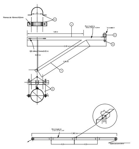 ARMADO TIPO ATSB-B SOPORTE DE SECCIONAMIENTO Y PARARRAYOS EN SUBESTACION GALV CALIENTE ARAGCU AR1