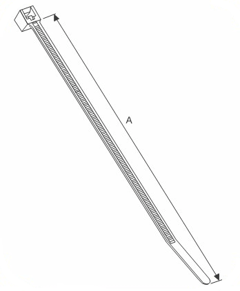 AMARRACABLE DE NYLON 363MM 54.4KG NEGRO AP6019422 ARAGCU BT2
