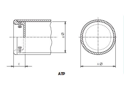 TAPON PARA TUBO SIN CABLE ATP-120 ARAGCU AS1