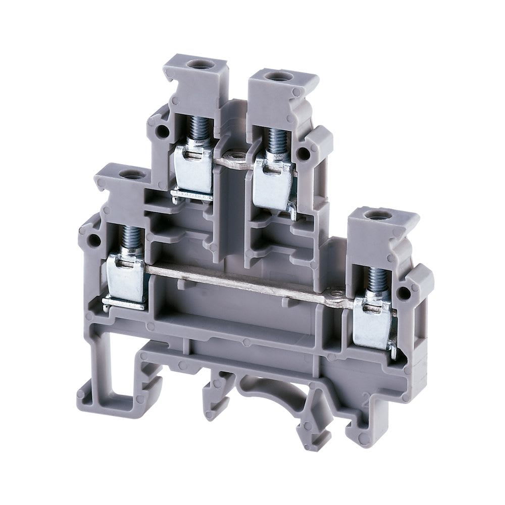 BORNE DE CONEXION 4MM2 PARA 1 CONEXION SIMPLE 2 PISOS CDL4UN CONNECTWELL