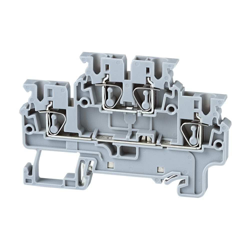 BORNE DE CONEXION TIPO RESORTE 2.5MM2 PARA 1 CONEXION SIMPLE 2 PISOS CXDL2.5 CONNECTWELL1