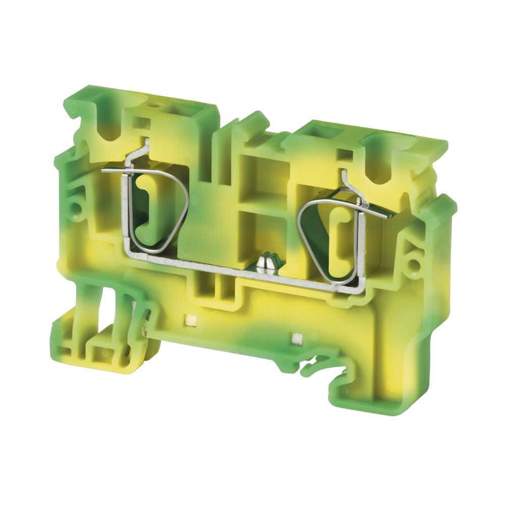 BORNE DE TIERRA TIPO RESORTE 4MM2 CON PIE METALICO CXG4 CONNECTWELL