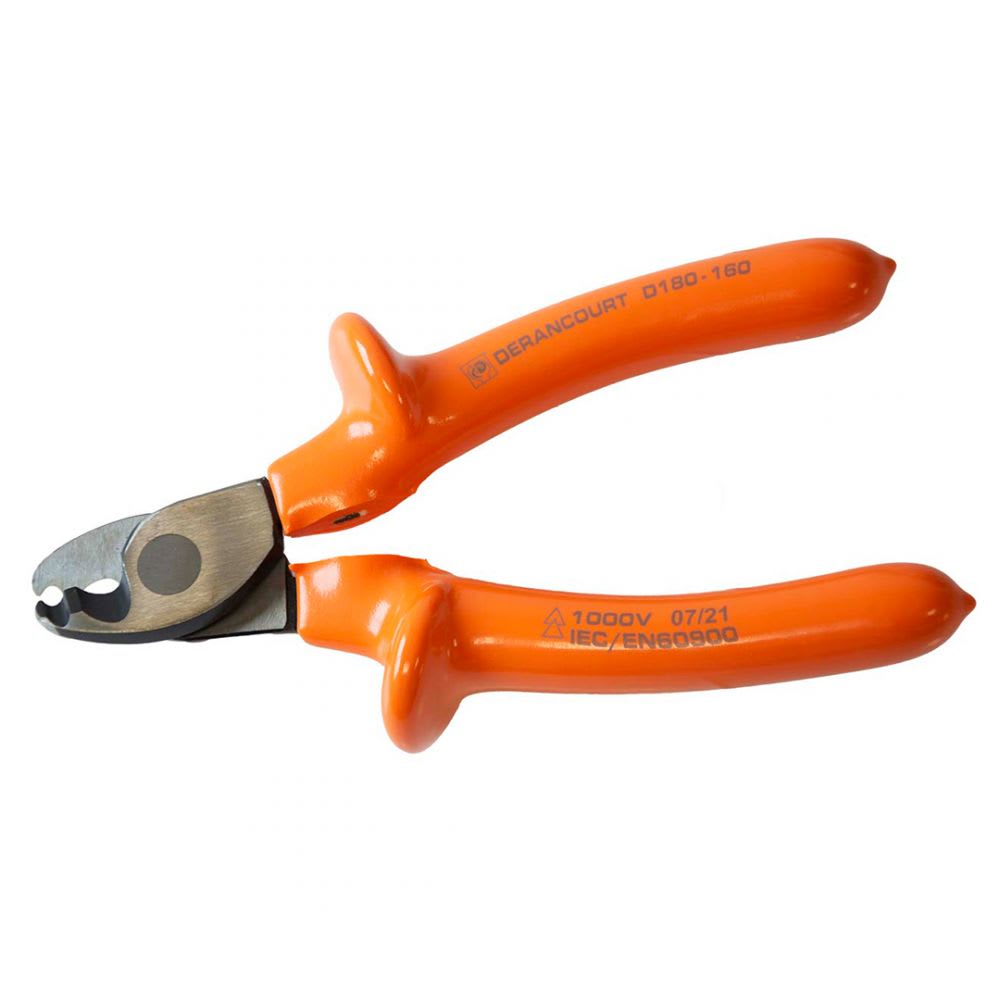 ALICATE CORTA CABLE AISLADO APERTURA D=14MM L=210MM D180 210 DERANCOURT