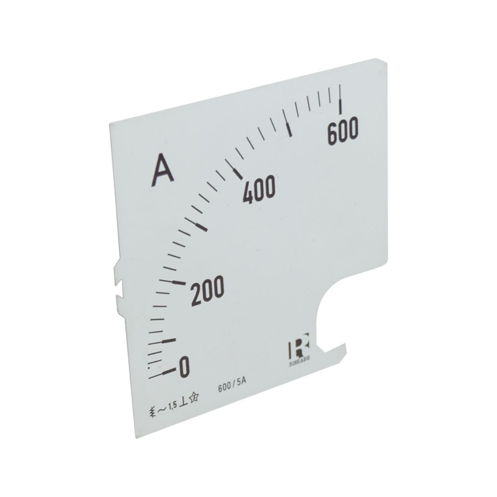 ESCALA PARA AMPERIMETRO 96X96MM 300/5A DIAL DE 96 300 /5A RISHABH