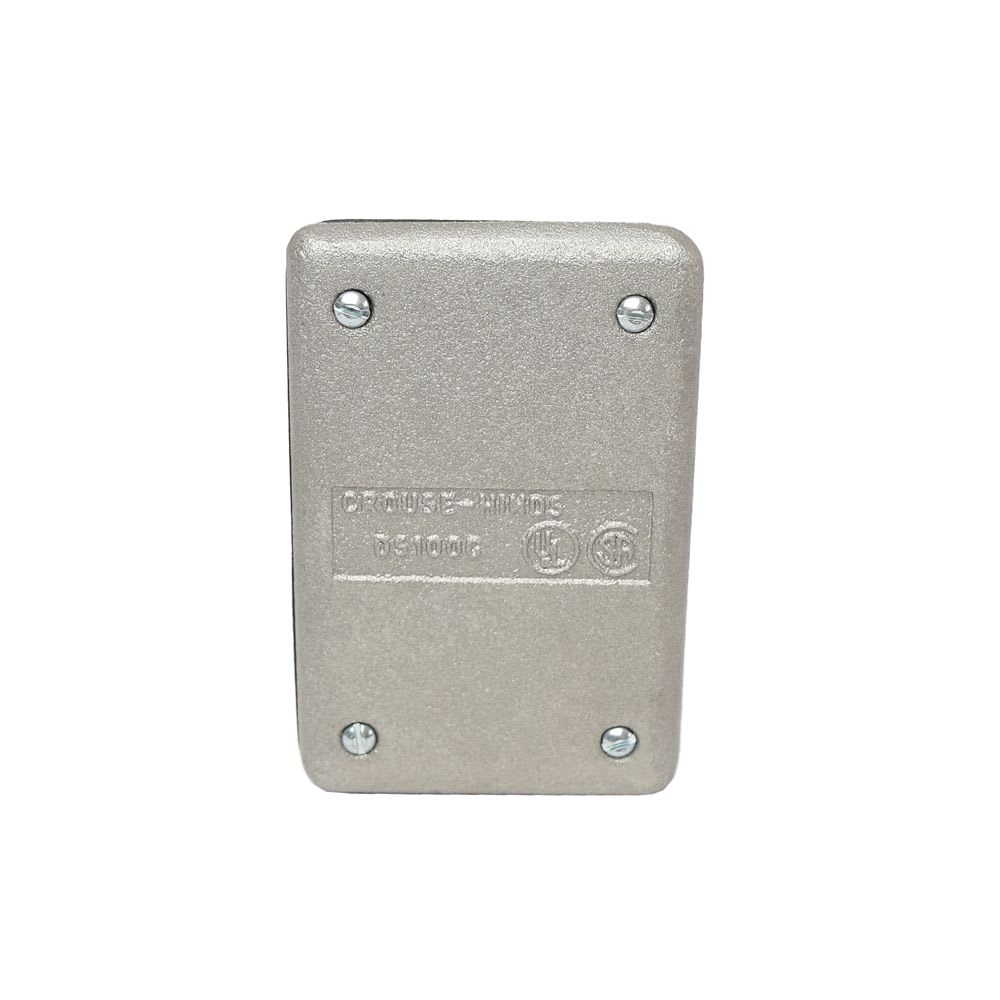 TAPA DE ALUMINIO CON EMPAQUE PARA CAJA RECTANGULAR FS Y FD. UL DS100G CROUSE HINDS