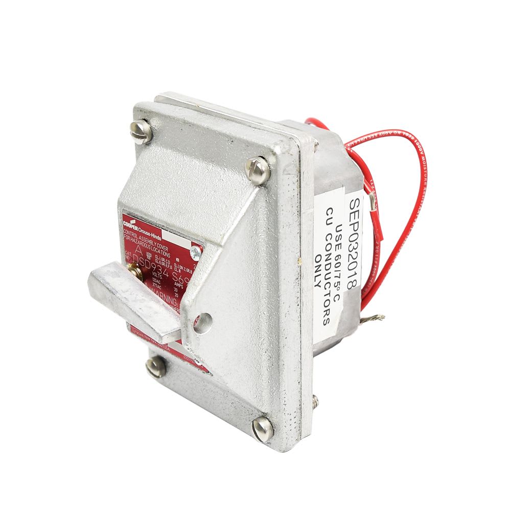 INTERRUPTOR DE 20A/120-277V 2 POLOS SIN CAJA CL1 DIV1 UL DSD934-S697 CROUSE HINDS