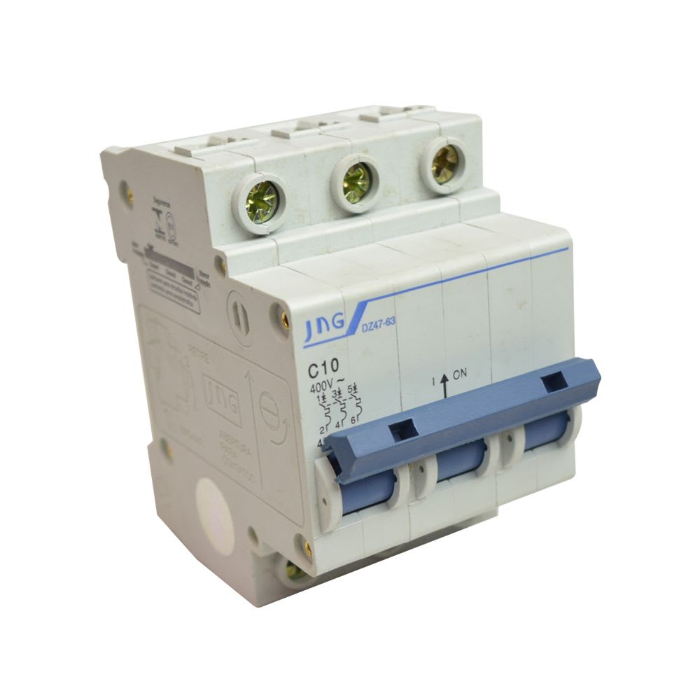 INTERRUPTOR TERMOMAGNETICO 3X32A 4.5KA 230/400V TIPO C DIN DZ47-63-32 3P JNG