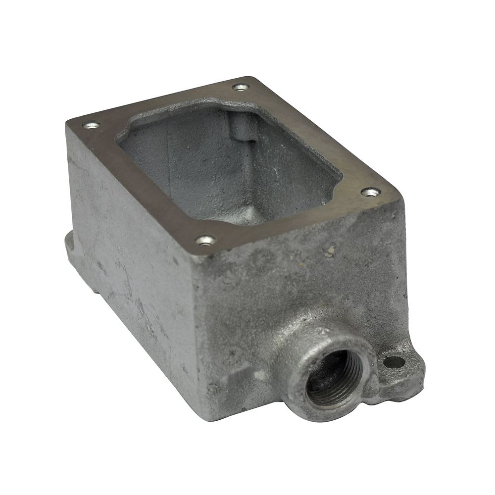 CAJA RECTANGULAR PARA INTERRUPTOR Y PULSADOR 1 SALIDA 3/4''CL1 DIV1 UL EDS271 CROUSE HINDS
