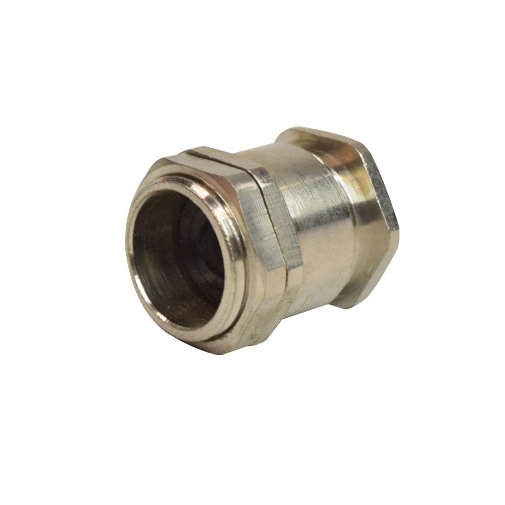 PRENSAESTOPA NIQUELADA CON CONTRATUERCA PG-11 IP55 HPG - 11 HEX1