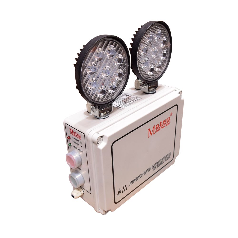 LUMINARIA DE EMERGENCIA LED 2X18W 4H 220V IP65 EXTERIOR  LH0L21804 MATSU