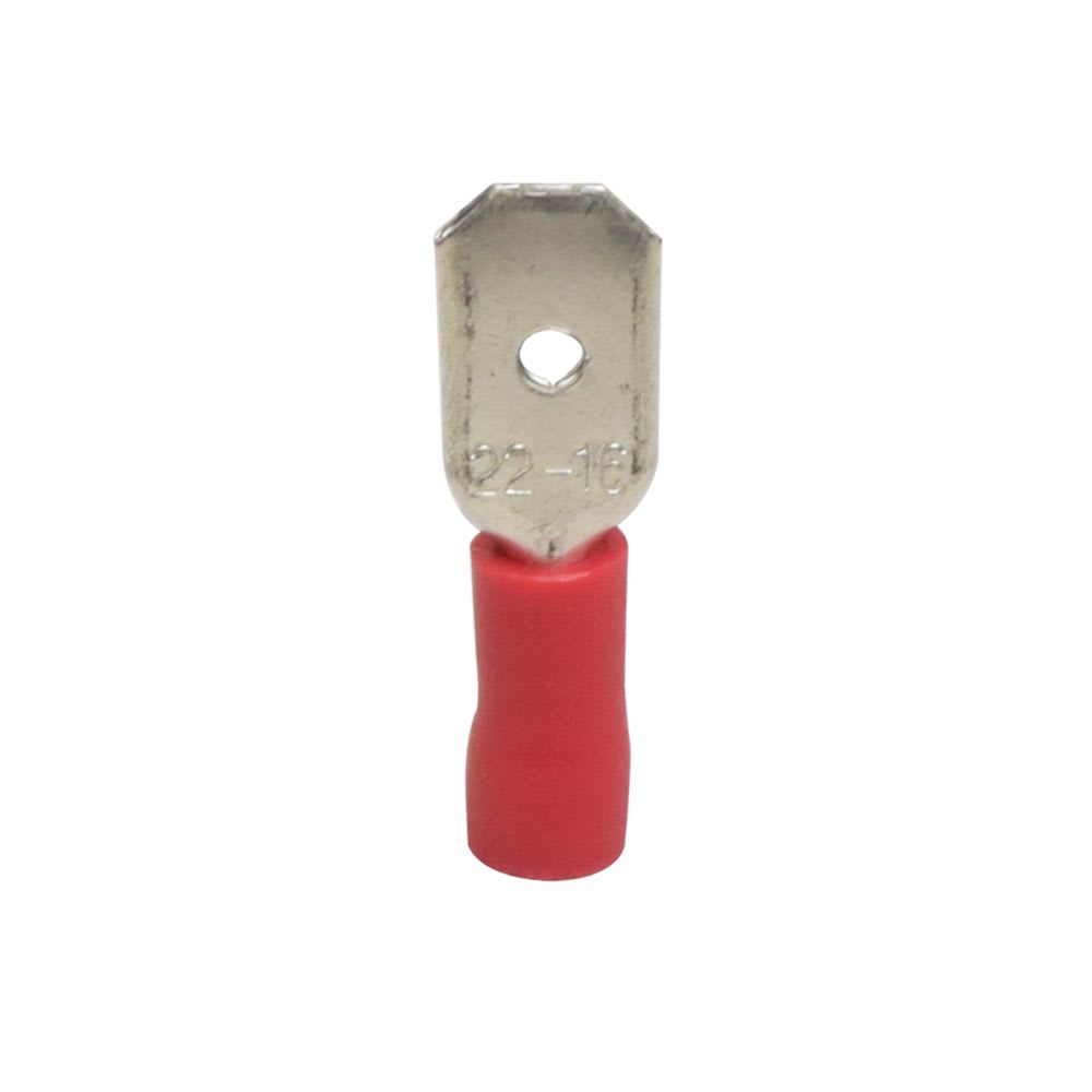 TERMINAL ENCHUFE MACHO AISLADO 16-22AWG ROJO X100UND MDD 1.25-250 KESS