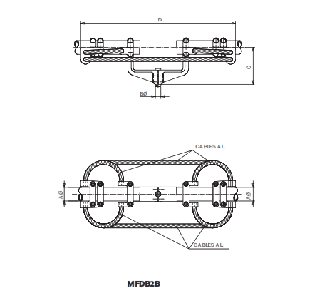 CONECTOR ACODADO FLEXIBLE TUBO A BORNA MFDB2B-10030 ARAGCU AS