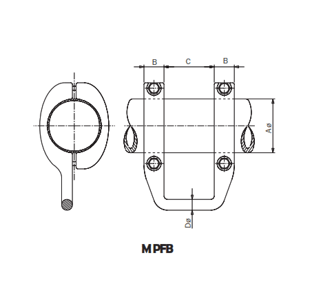 PUNTO FIJO DE FASE PARA TUBO MPFB-150 ARAGCU AS1