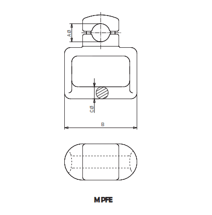 PUNTO FIJO DE ESTRIBO PARA TUBO O CABLE MPFE-80 ARAGCU AS1