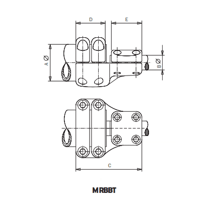 CONECTOR RECTO UNION TUBO A BORNA MRBBT-8030 ARAGCU AS2