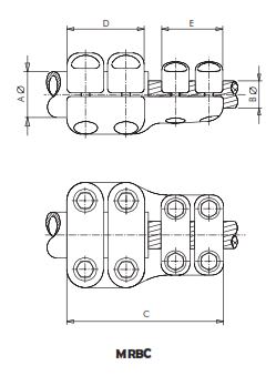 CONECTOR RECTO UNION TUBO A CABLE MRBC-5025 ARAGCU AS4