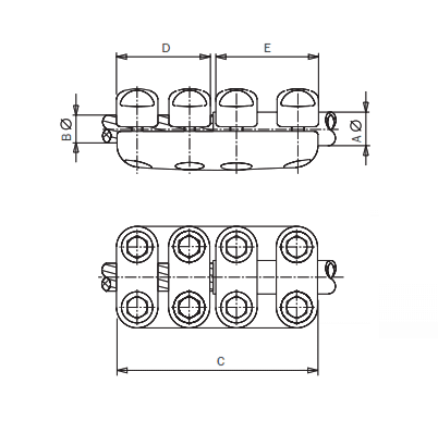 CONECTOR RECTO UNION TUBO A CABLE MRBC-8032 ARAGCU AS2