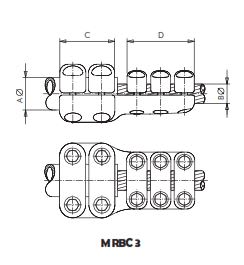 CONECTOR RECTO UNION TUBO A CABLE MRBC3-4043 ARAGCU AS2