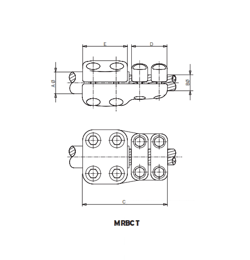 CONECTOR RECTO UNION BORNA A CABLE MRBCT-4035 ARAGCU AS1