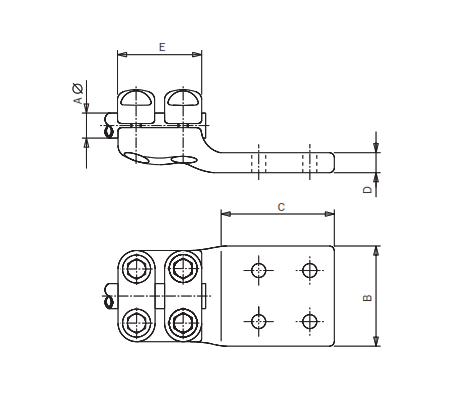 CONECTOR RECTO TUBO A PLETINA MRBP-4033 ARAGCU AS