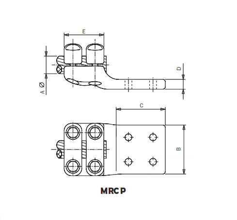 CONECTOR RECTO UNION CABLE A PLETINA MRCP-3566 ARAGCU AS3