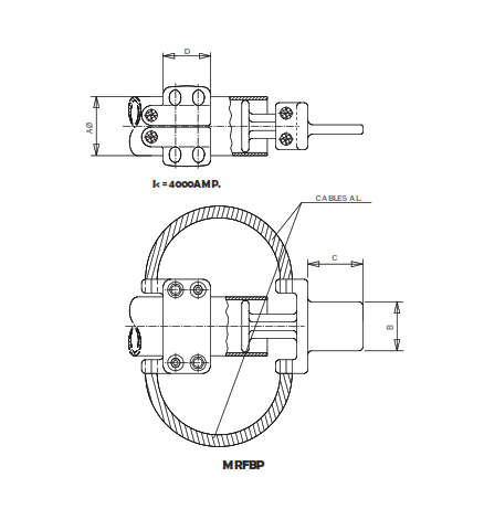 CONECTOR RECTO FLEXIBLE UNION TUBO A PLETINA MRFBP-15066 ARAGCU AS1