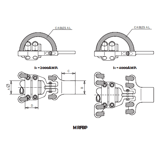 CONECTOR RECTO FLEXIBLE UNION TUBO A PLETINA MRFBP-6055 ARAGCU AS