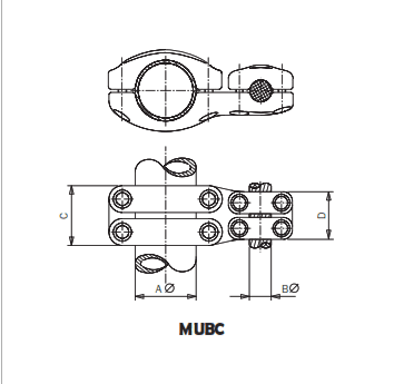 CONECTOR PARALELO TUBO A CABLE MUBC-12035 ARAGCU AS1