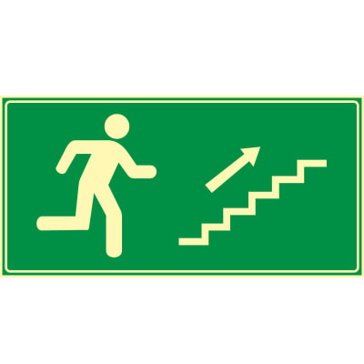 CARTEL SALIDA ESCALERA HACIA ARRIBA 03S190200006 FMF