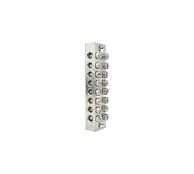 BORNE DE TIERRA PARA 8 CONDUCTORES DOBLE HEBB 008 HEX