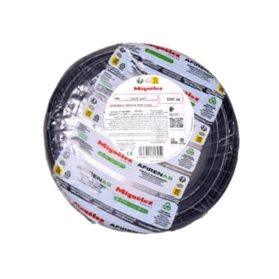 CABLE H07Z1-K 6MM2 450/750V LIBRE DE HALOGENO NEGRO CLASE 5XROLLO 84103 MIGUELEZ